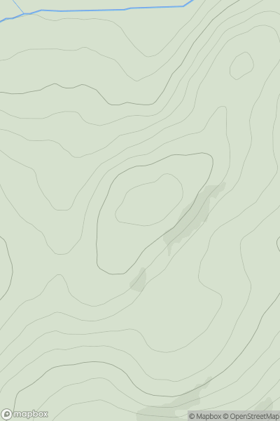 Thumbnail image for Mid Hill [The River Tweed to the English Border] [NT382136] showing contour plot for surrounding peak